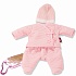 Одежда на прогулку для малыша розовая 30-33 см  - миниатюра №1